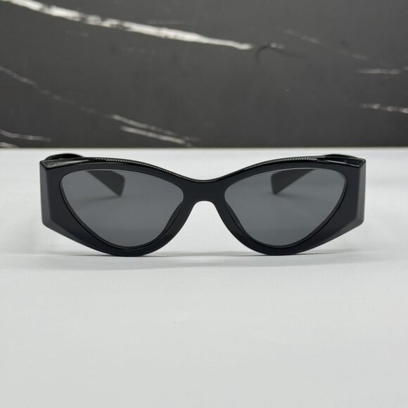 NEW MIU MIU WOMEN MU06YS 1AB5S0 SUNGLASSES BLACK EYEWEAR SMU 06Y 1AB5S0 - Picture 4 of 11